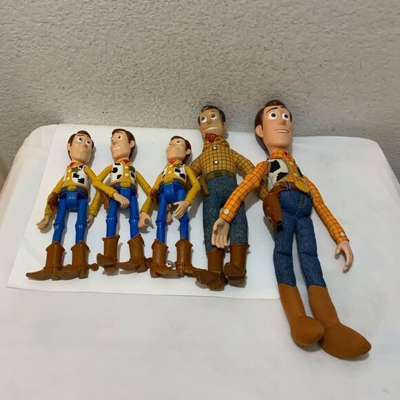 Lot of 5 Disney Parks Pixar Toy Story Woody Plush - Picture 3 of 8